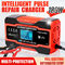 12V 24V PWM इंटेलिजेंट लीड एसिड बैटरी चार्जर ISO9001